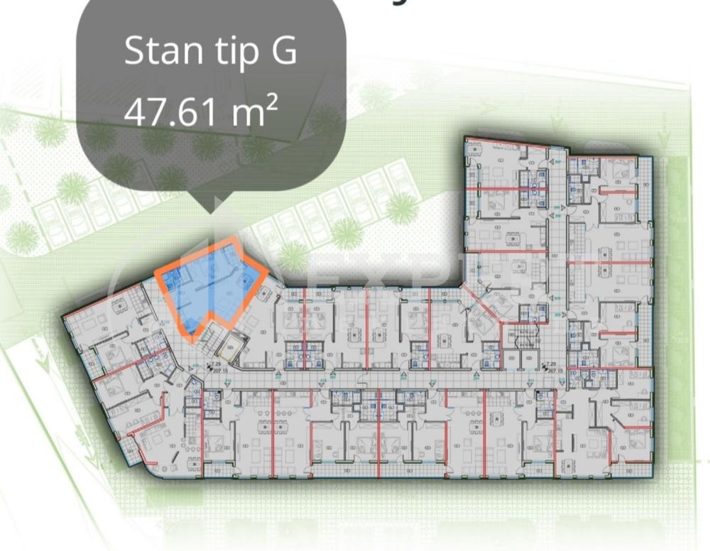 Slika 2 - Bulevar Nemanjića, Jednoiposoban stan na prodaju, 47m2, 108.050€