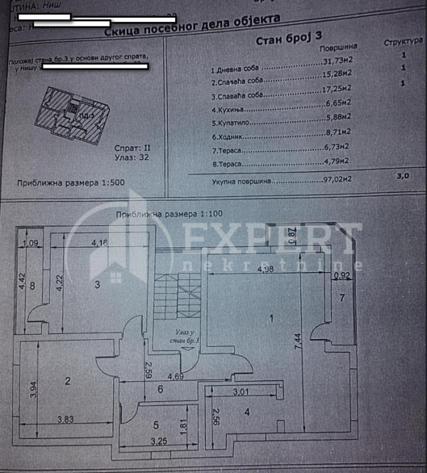 Slika 11 - Negotinska, Trosoban stan na prodaju, 97m2, 123.600€
