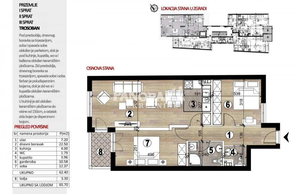 Slika 8 - Čelopečka, Trosoban stan na prodaju, 66m2, 275.940€