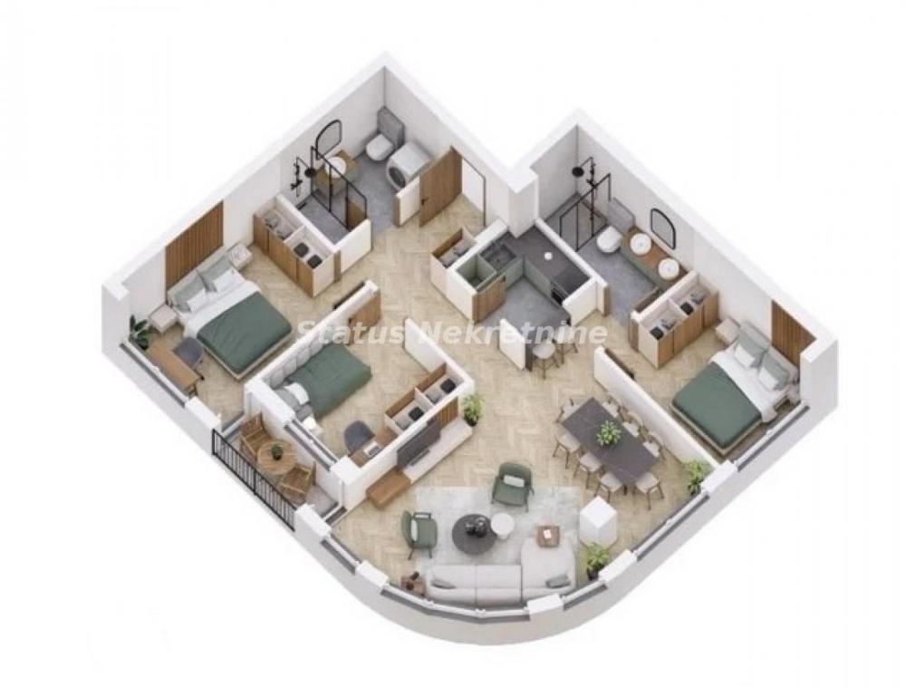 Slika 1 - Četvorosoban stan na prodaju, 84m2, 185.440€