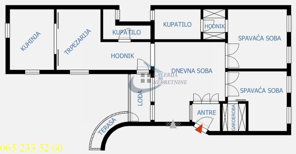 Slika 4 - Krunska, Trosoban stan na prodaju, 107m2, 570.000€