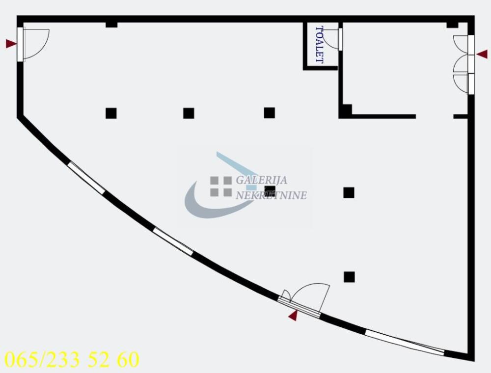 Slika 5 - Miloja Đaka,  Lokal na prodaju, 150m2, 299.000€