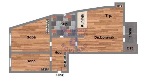 Slika 5 - Dvoiposoban stan na prodaju, 53m2, 153.470€