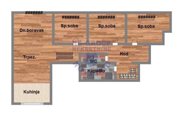 Glavna slika -Četvoroiposoban stan na prodaju, 88m2, 173.020€