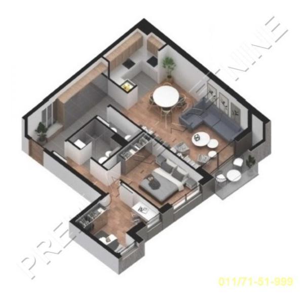 Glavna slika -Cara Nikolaja II, Dvoiposoban stan na prodaju, 65m2, 347.000€