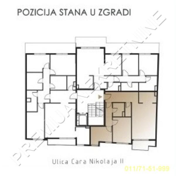 Slika 3 - Cara Nikolaja II, Dvoiposoban stan na prodaju, 65m2, 347.000€