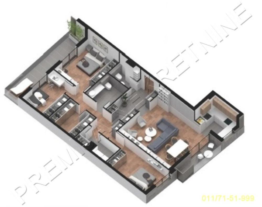 Glavna slika -Cara Nikolaja II, Četvorosoban stan na prodaju, 113m2, 598.000€