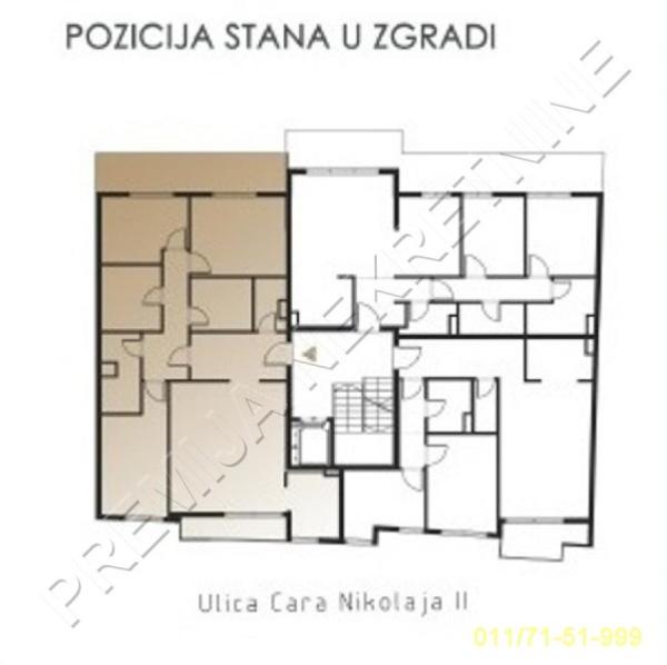 Slika 2 - Cara Nikolaja II, Četvorosoban stan na prodaju, 113m2, 598.000€