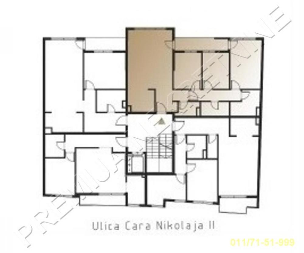 Slika 2 - Cara Nikolaja II, Troiposoban stan na prodaju, 85m2, 451.492€