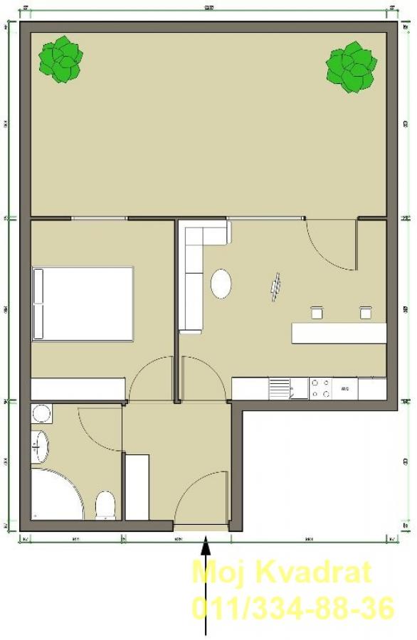 Slika 6 - Jednoiposoban stan na prodaju, 57m2, 123.000€