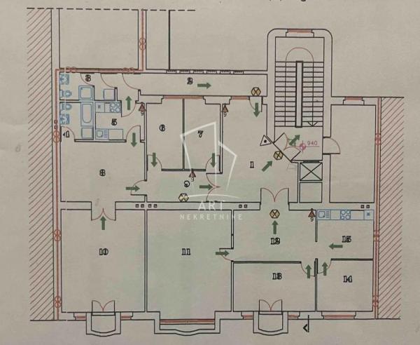 Slika 1 - Kralja Milana,  Stan za izdavanje, 177m2, 1.000€