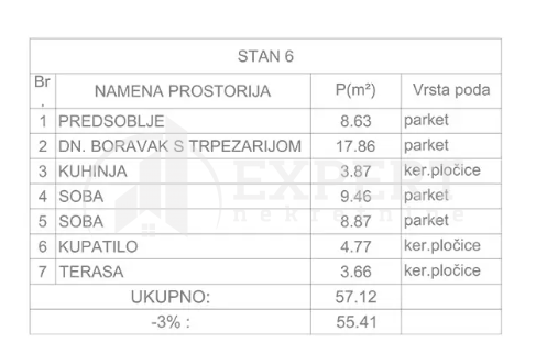 Slika 4 - Studenička, Dvoiposoban stan na prodaju, 55m2, 99.750€