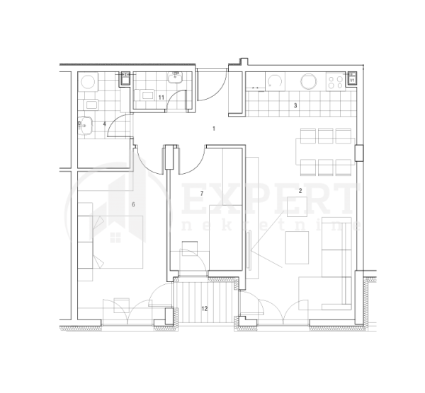 Slika 1 - Kej Kola srpskih sestara, Četvorosoban stan na prodaju, 59m2, 141.672€