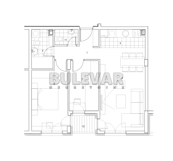 Slika 1 - Kej Kola srpskih sestara, Četvorosoban stan na prodaju, 59m2, 141.672€