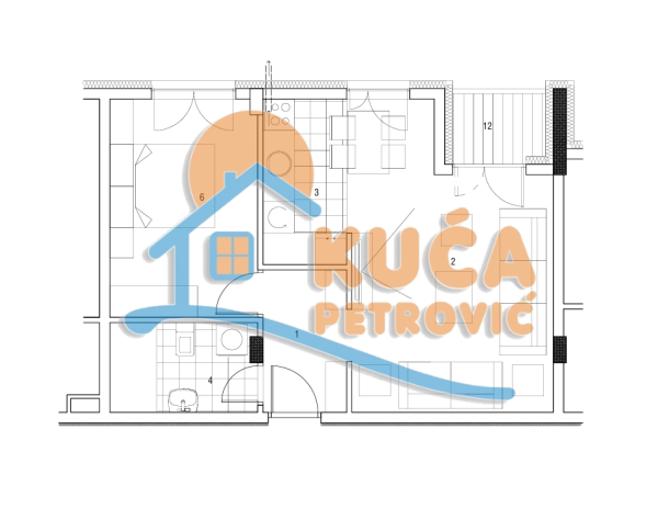 Slika 2 - Cetinjska, Dvosoban stan na prodaju, 46m2, 114.880€