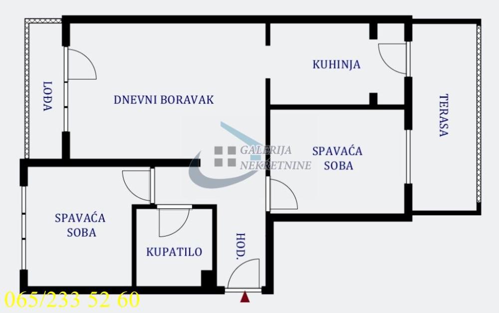 Slika 4 - Sazonova, Dvoiposoban stan na prodaju, 61m2, 240.000€