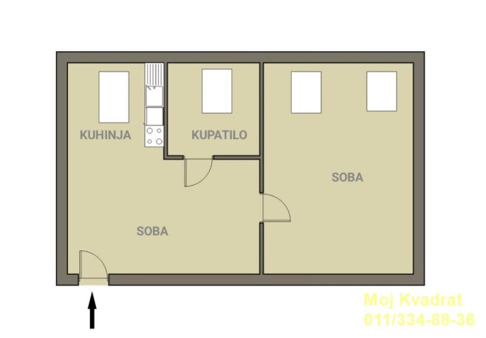 Slika 9 - Dvosoban stan na prodaju, 33m2, 150.000€