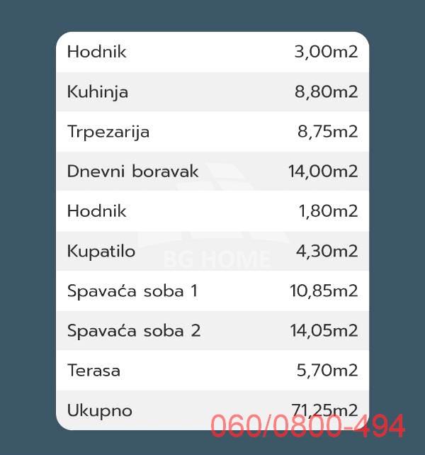 Slika 9 - Tetovska, Trosoban stan na prodaju, 71m2, 250.800€