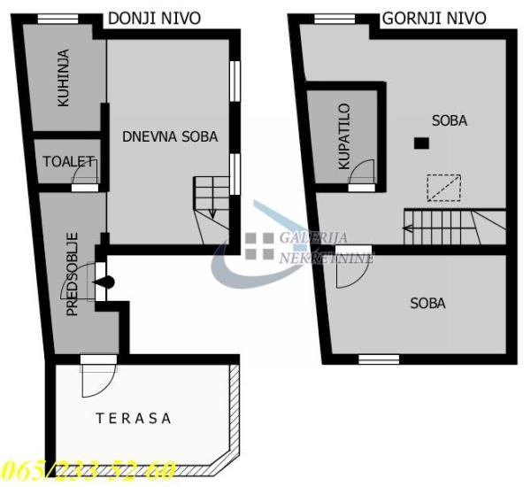Slika 4 - Kneginje Ljubice, Trosoban stan za izdavanje, 62m2, 1.100€