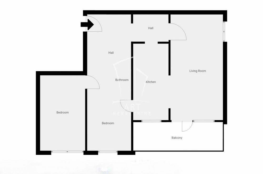 Slika 1 - Gandijeva, Trosoban stan za izdavanje, 75m2, 700€