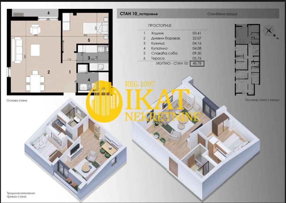 Slika 5 - Dvosoban stan na prodaju, 48m2, 134.400€