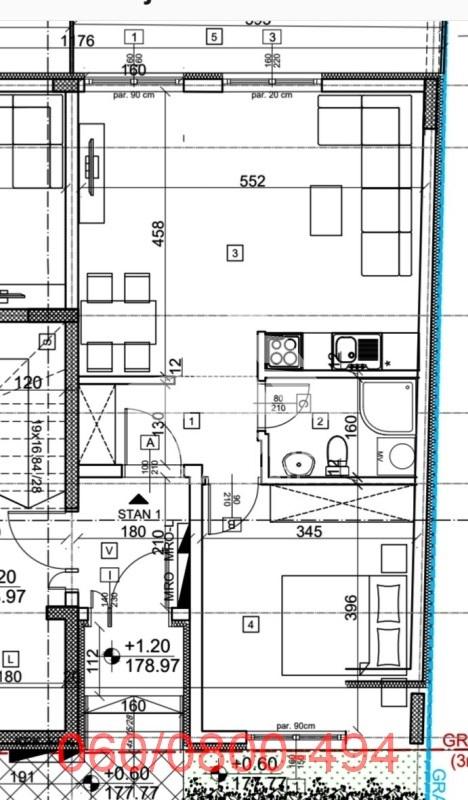 Slika 9 - Podujevska, Dvosoban stan na prodaju, 74m2, 191.000€