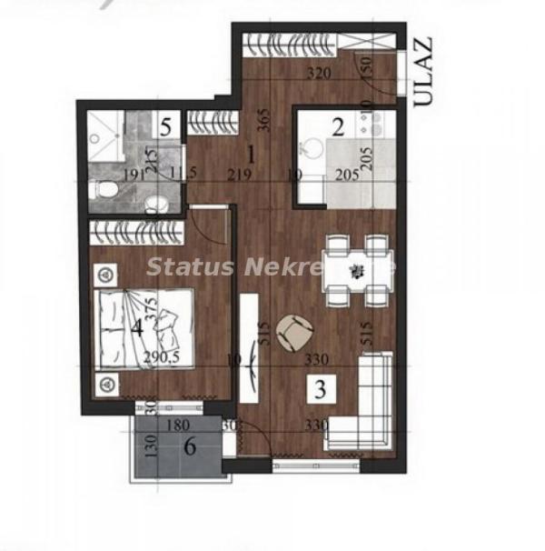 Glavna slika -Dvosoban stan na prodaju, 47m2, 164.000€