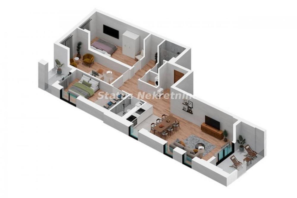 Glavna slika -Četvorosoban stan na prodaju, 102m2, 324.100€