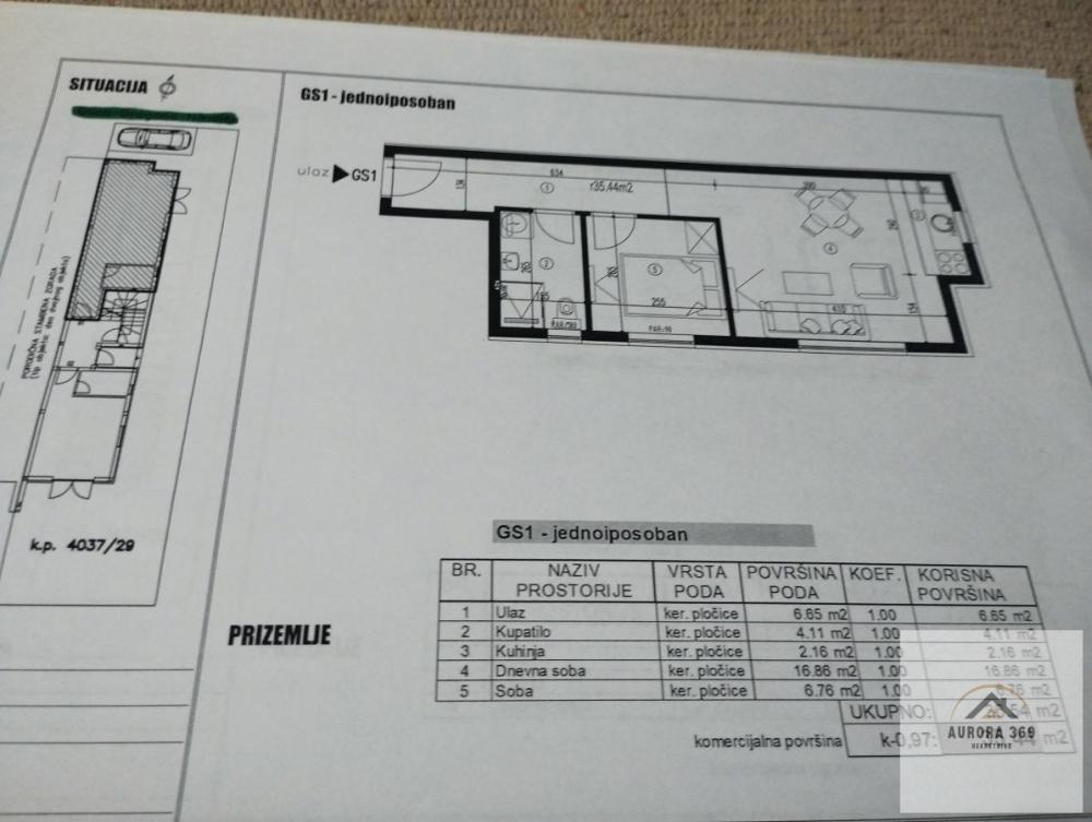 Glavna slika -Jednoiposoban stan na prodaju, 35m2, 58.400€