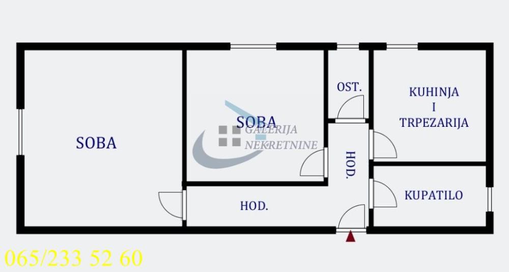 Slika 7 - Ljubomira Jovanovića, Dvosoban stan na prodaju, 55m2, 175.000€