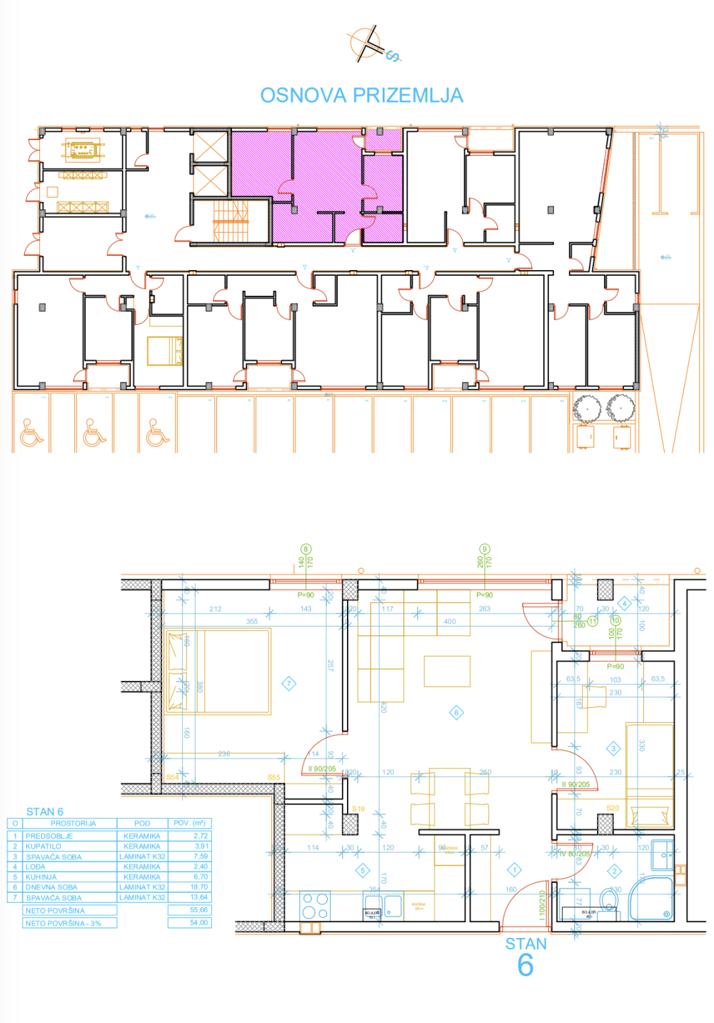 Glavna slika -Palilula, Dvoiposoban stan na prodaju, 54m2, 89.100€