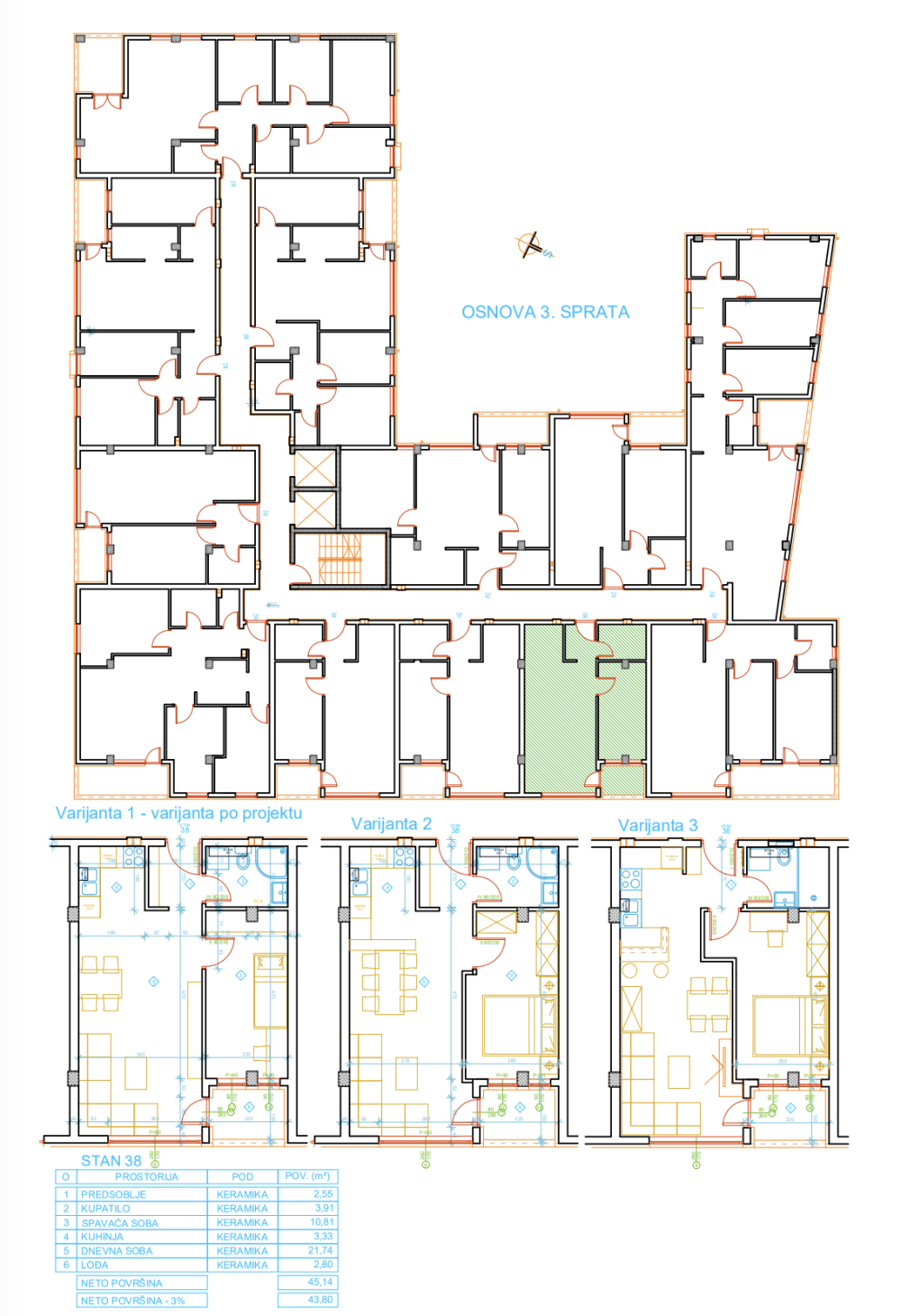 Glavna slika -Palilula, Jednoiposoban stan na prodaju, 49.8m2, 82.170€