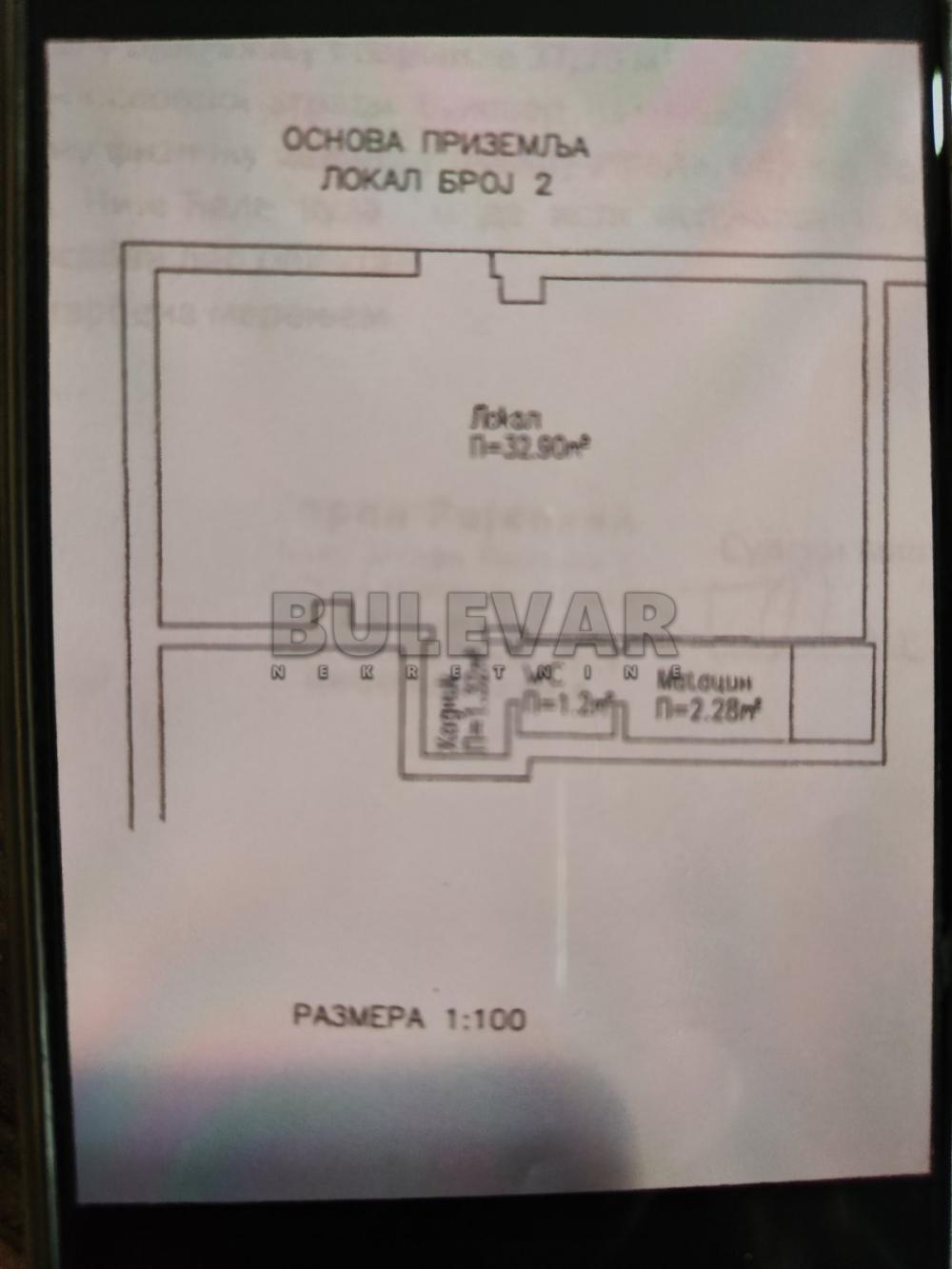 Slika 1 - Bulevar Nemanjića,  Lokal za izdavanje, 38m2, 350€