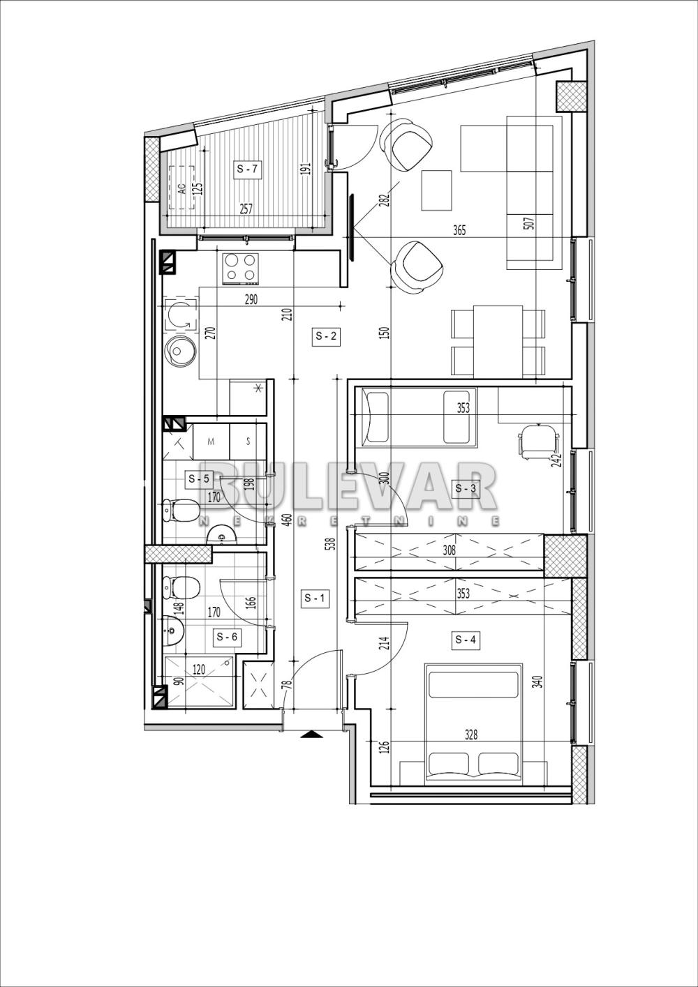 Slika 1 - Rajićeva, Dvoiposoban stan na prodaju, 64m2, 158.892€