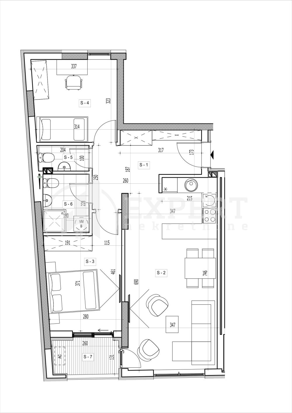 Slika 1 - Rajićeva, Dvoiposoban stan na prodaju, 67m2, 166.008€