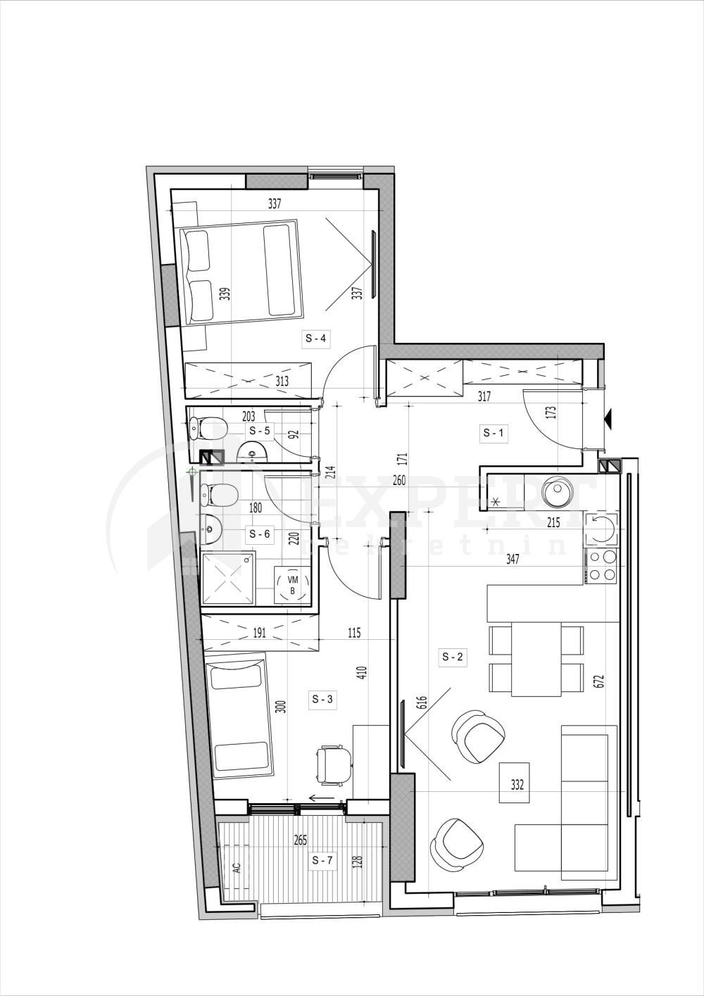 Glavna slika -Rajićeva, Dvoiposoban stan na prodaju, 62m2, 159.770€