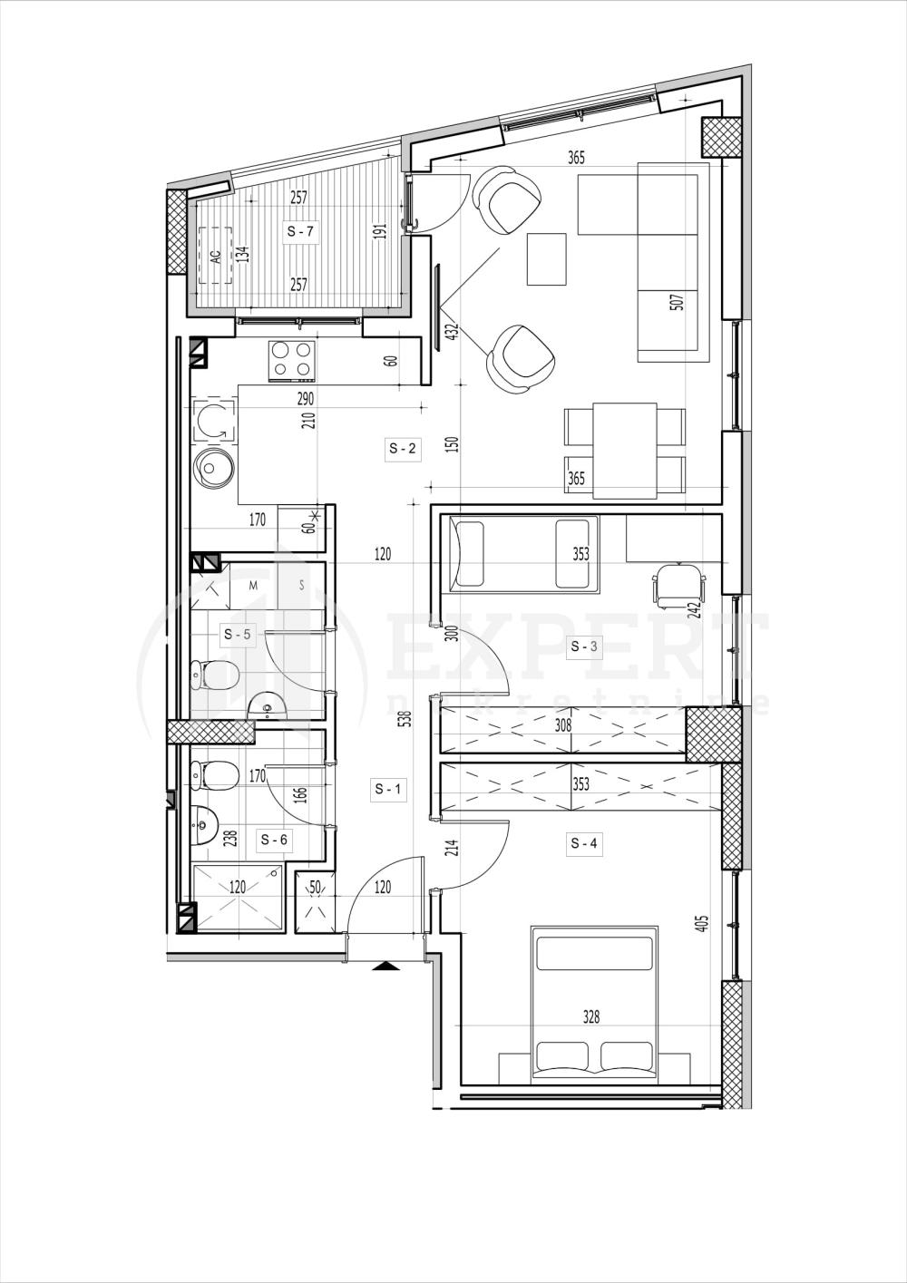 Slika 1 - Rajićeva, Dvoiposoban stan na prodaju, 66m2, 164.132€