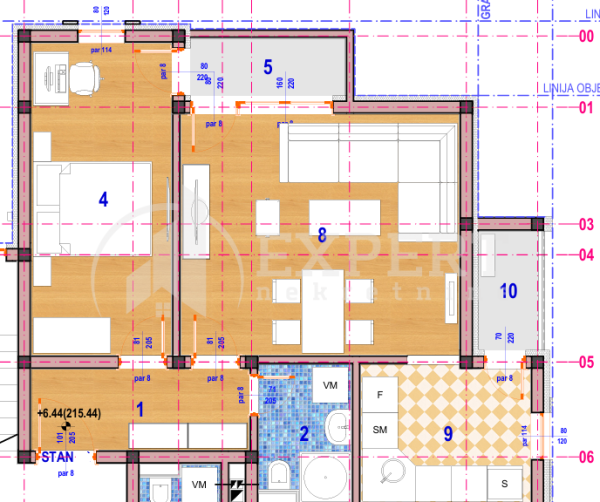 Slika 2 - Crnogorska, Četvorosoban stan na prodaju, 51m2, 81.744€