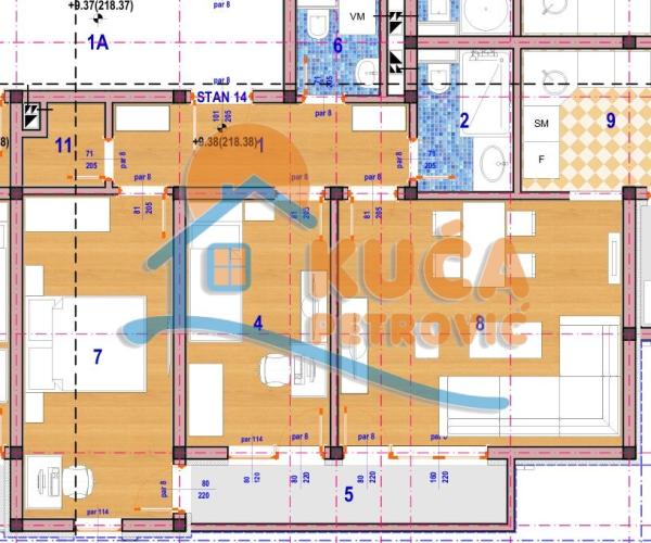 Slika 2 - Crnogorska, Dvoiposoban stan na prodaju, 69m2, 110.736€