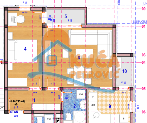 Slika 2 - Crnogorska, Četvorosoban stan na prodaju, 51m2, 81.744€