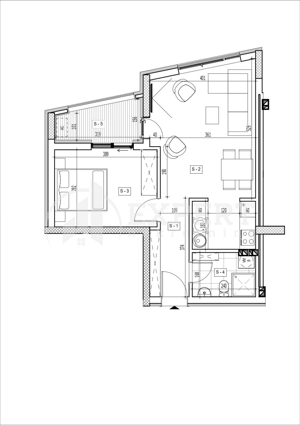 Slika 1 - Rajićeva, Jednoiposoban stan na prodaju, 47m2, 122.573€