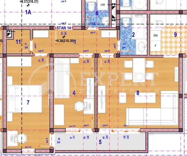 Slika 2 - Crnogorska, Dvoiposoban stan na prodaju, 69m2, 110.736€