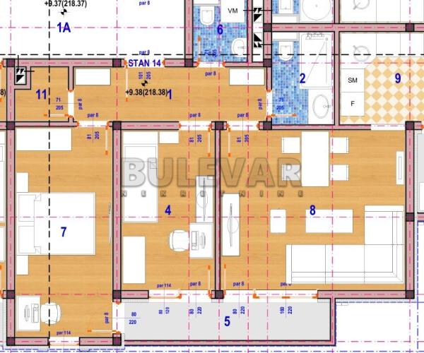 Slika 2 - Crnogorska, Dvoiposoban stan na prodaju, 69m2, 110.736€