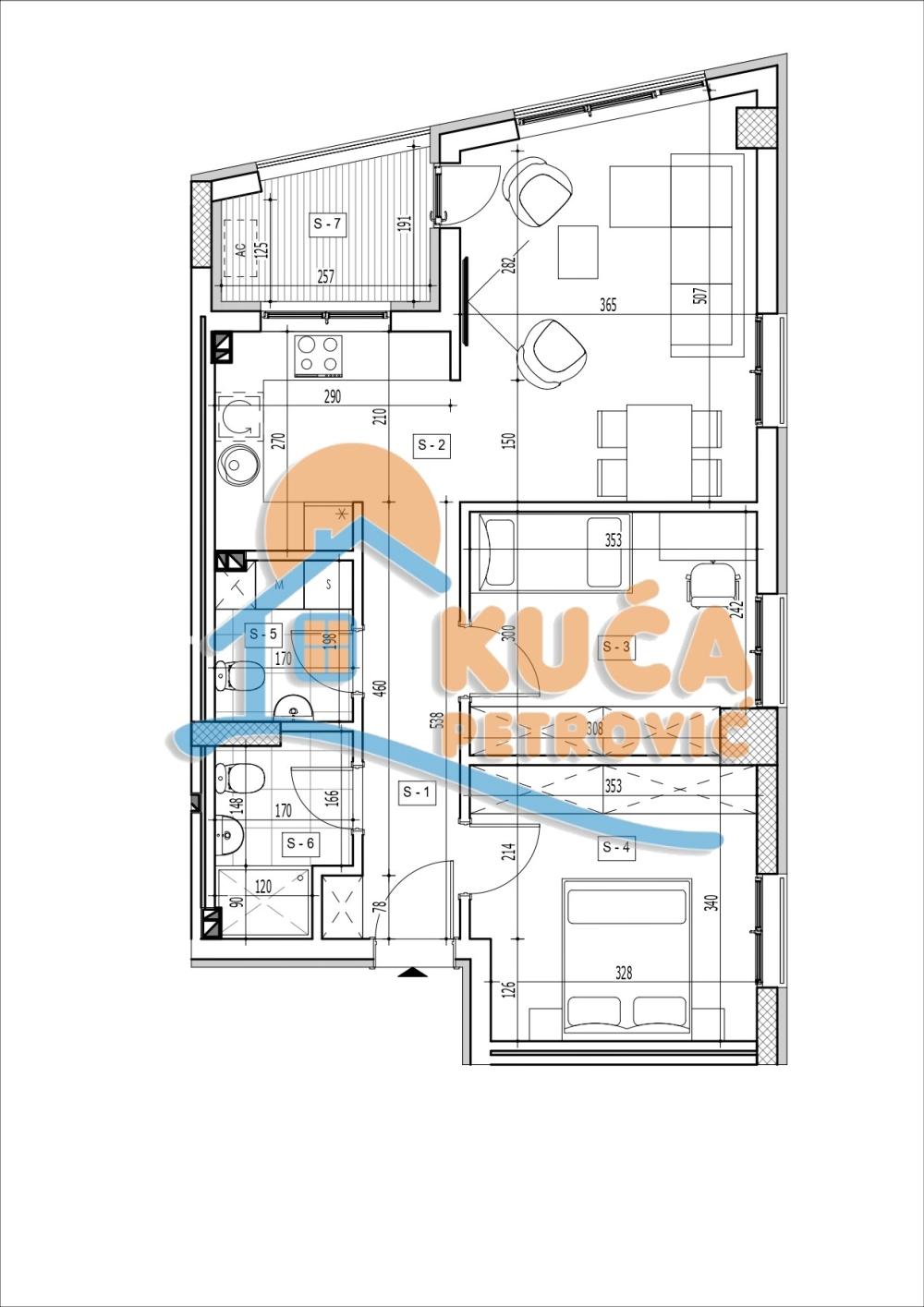 Slika 1 - Rajićeva, Dvoiposoban stan na prodaju, 64m2, 158.892€