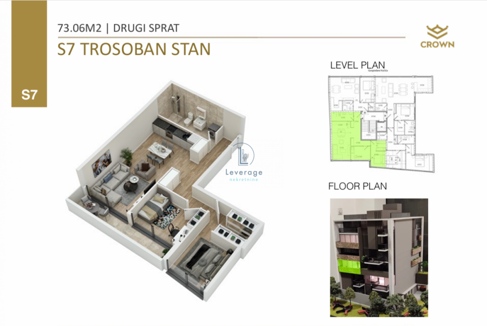 Slika 2 - Trosoban stan na prodaju, 73m2, 288.587€