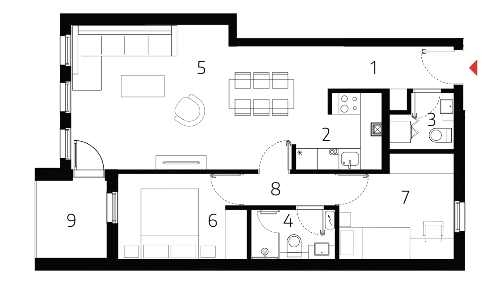 Slika 1 - U blizini Mokranjčeve ulice, Dvoiposoban stan na prodaju, 65.71m2, 114.047€