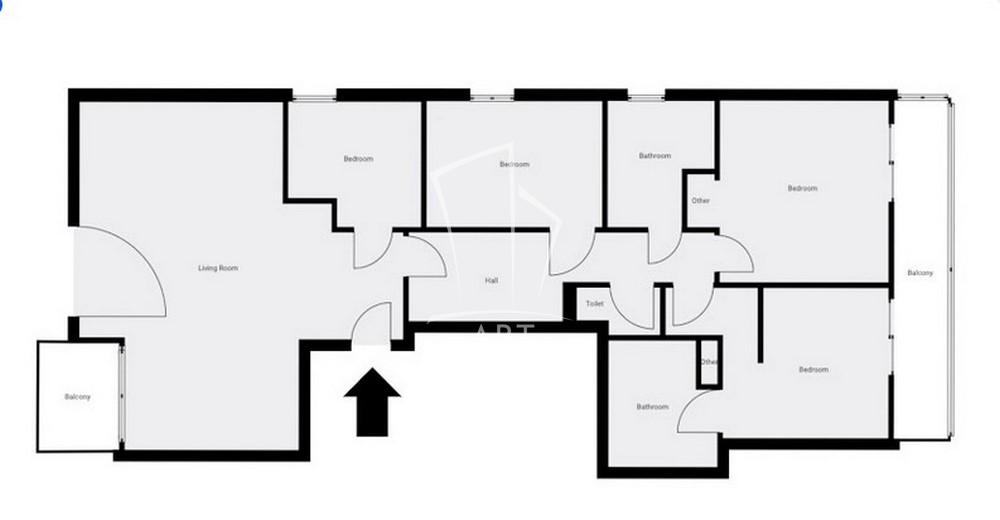 Slika 1 - Slavka Ćuruvije, Četvoroiposoban stan na prodaju, 113m2, 559.000€