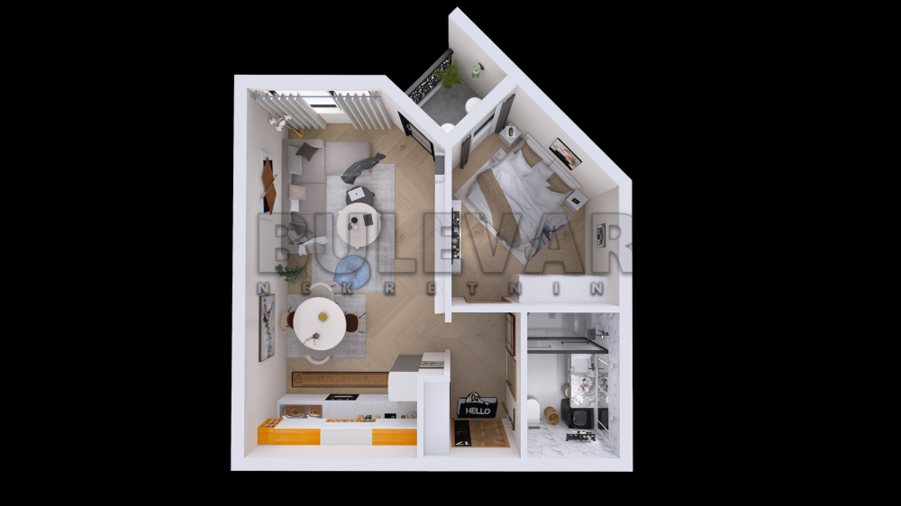 Slika 9 - 2. proleterske brigade, Dvosoban stan na prodaju, 44m2, 88.300€