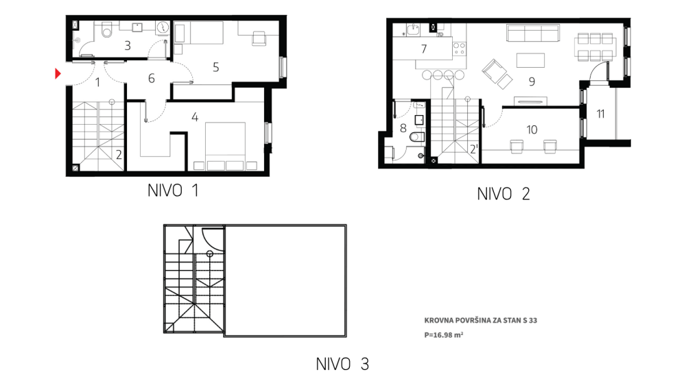 Glavna slika -Mokranjčeva, Troiposoban stan na prodaju, 103.23m2, 192.000€