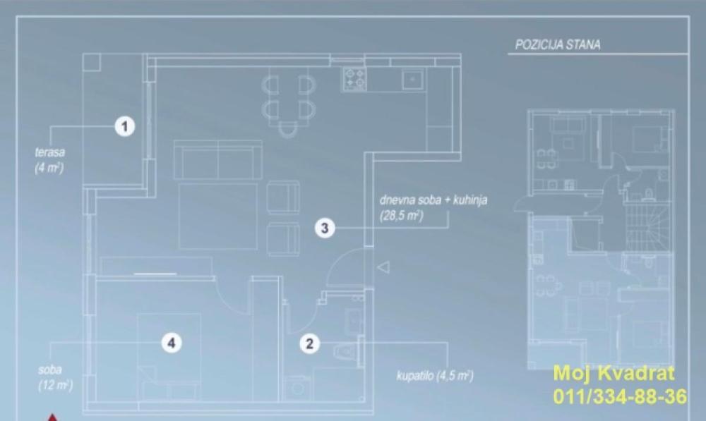 Slika 5 - Dvosoban stan na prodaju, 49m2, 209.000€